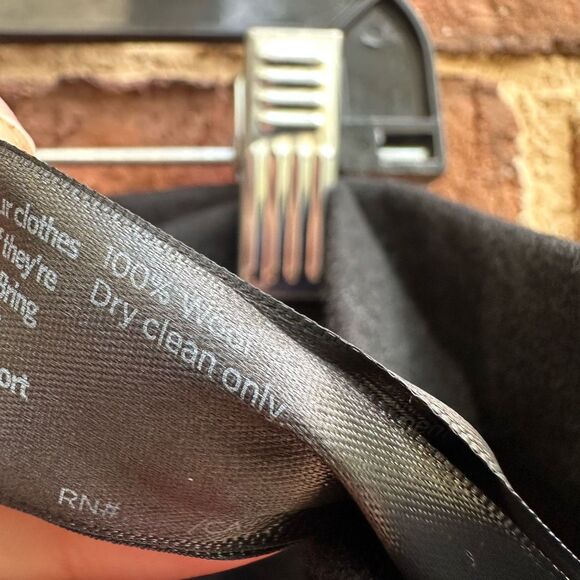 Eileen Fisher $228 Women's Boiled Wool Jersey Carrot Pant Black medium - Picture 5 of 9